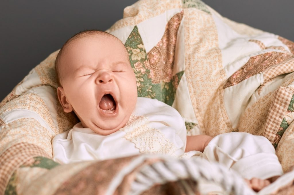 yawn of an infant